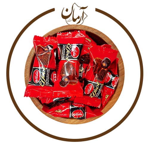 شکلات خرمایی آیدین - خشکبار آرمان شکلات خرمایی آیدین - خشکبار آرمان