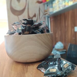 شکلات تلخ قهوه دو سر پرس