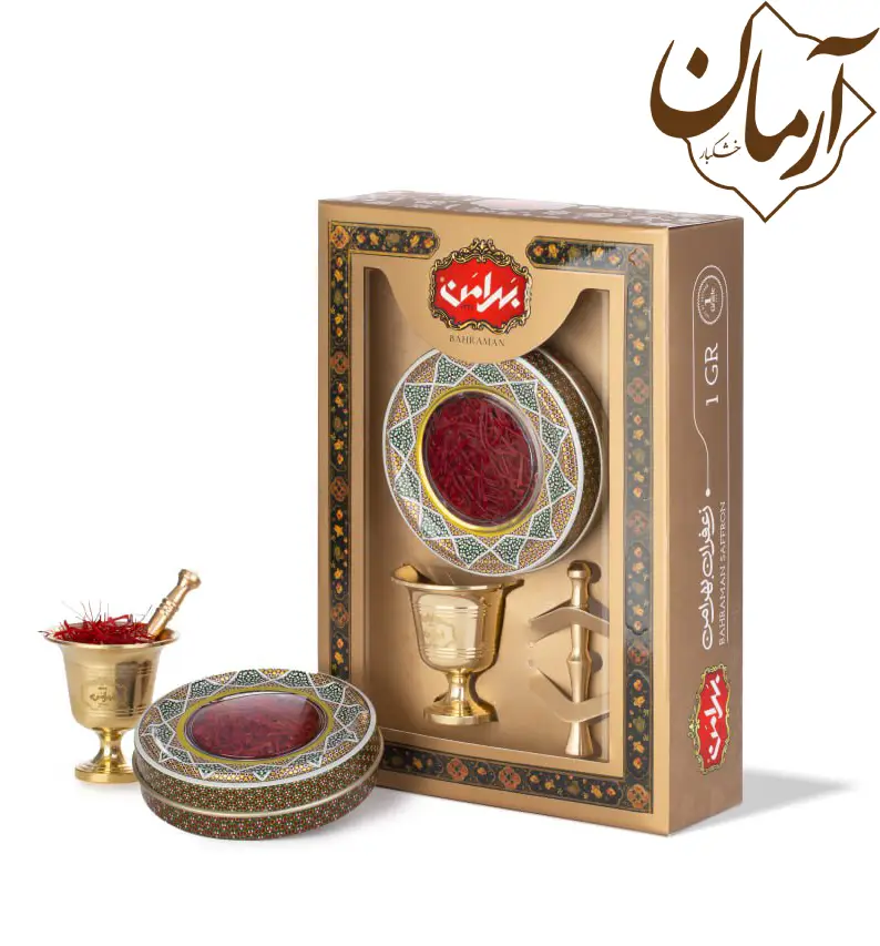 زعفران-3-گرمی-بهرامن زعفران بهرامن ۳ گرمی هاون