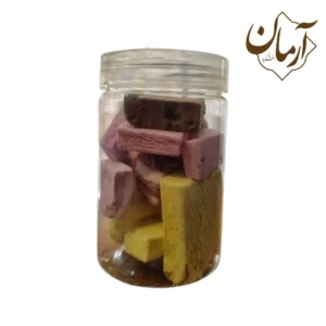 بستنی خشک توت فرنگی وانیل