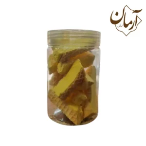 بستنی خشک زعفرانی با روکش حصیری