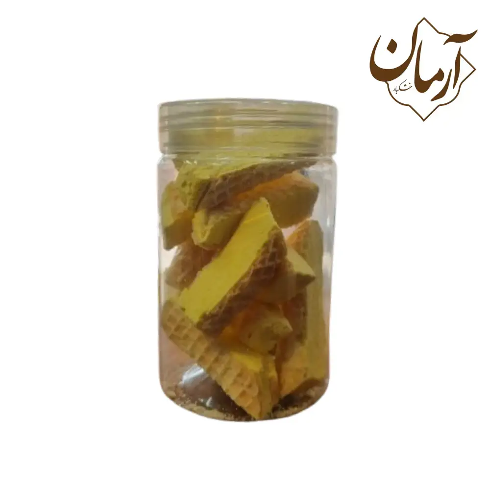 حصیری بستنی خشک زعفرانی با روکش حصیری